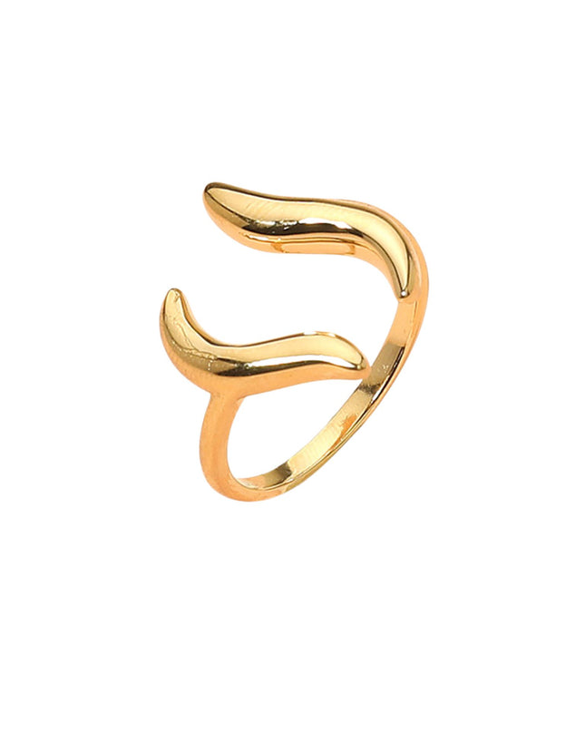 Modern Wave Open Ring