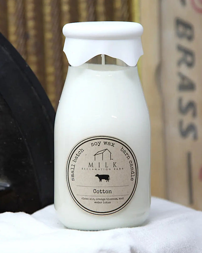 Cotton Milk Bottle Candle