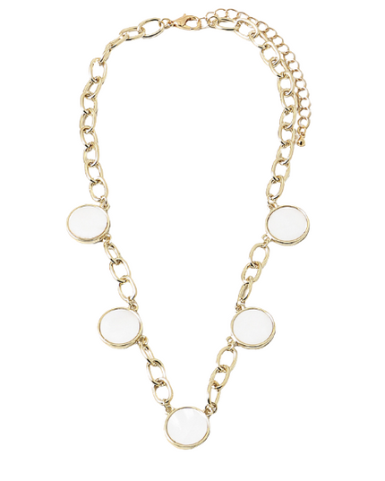 Circle Dangle Chain Necklace