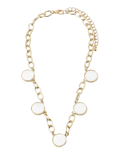 Circle Dangle Chain Necklace
