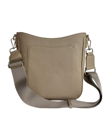 Maxine Vegan Pebble Leather Messenger Bag