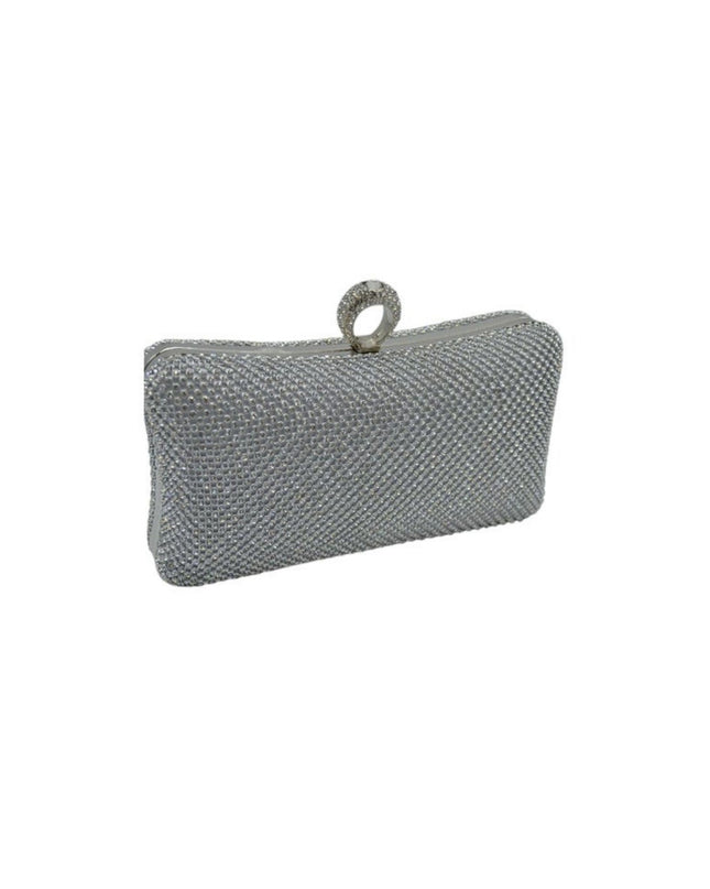 Rhinestone Studded Clutch Crossbody Evening Bag