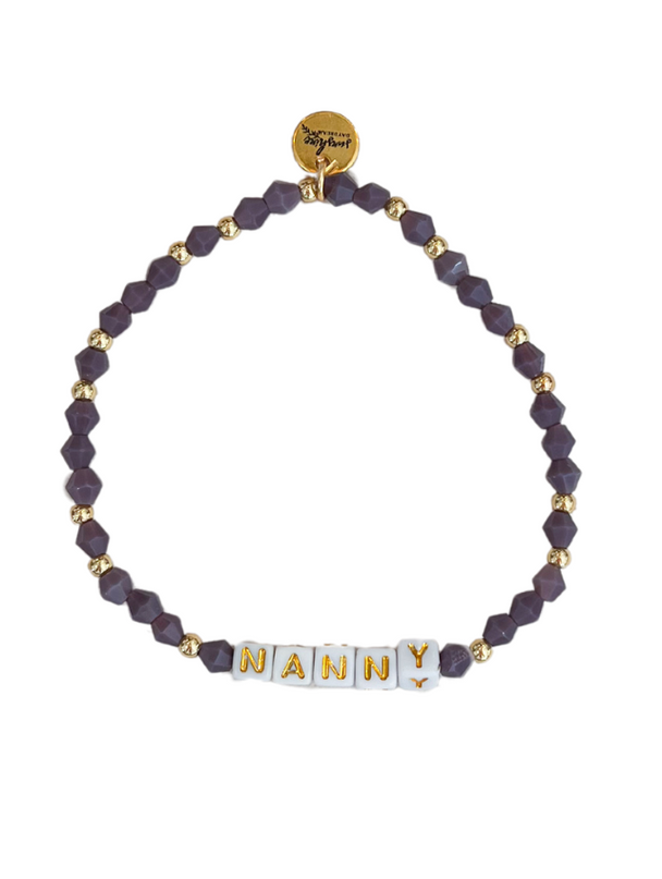 Nanny Letter Block Bracelet