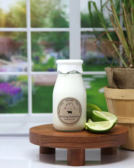Morning Sunshine Milk Bottle Candle