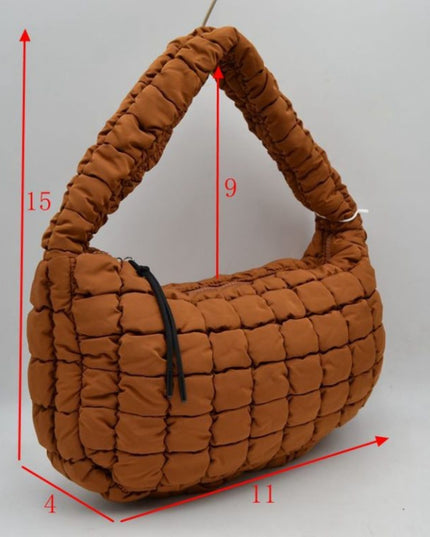 Square Puff Single Strap Shoulder Bag