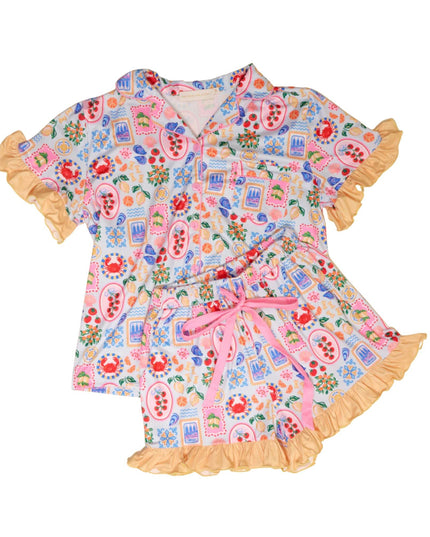 Ciao Bella Slumber Party Pajama Shorts Set