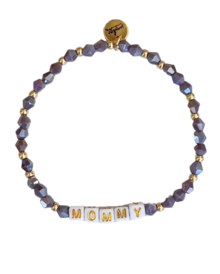 Mommy Letter Block Bracelet