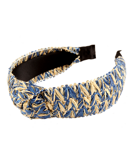 Knotted Two Tone Rattan Headband