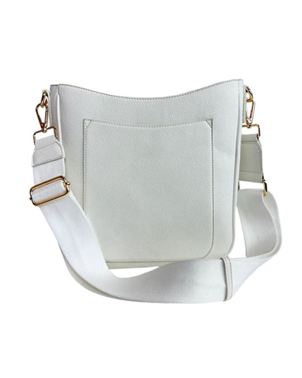 Maxine Vegan Pebble Leather Messenger Bag