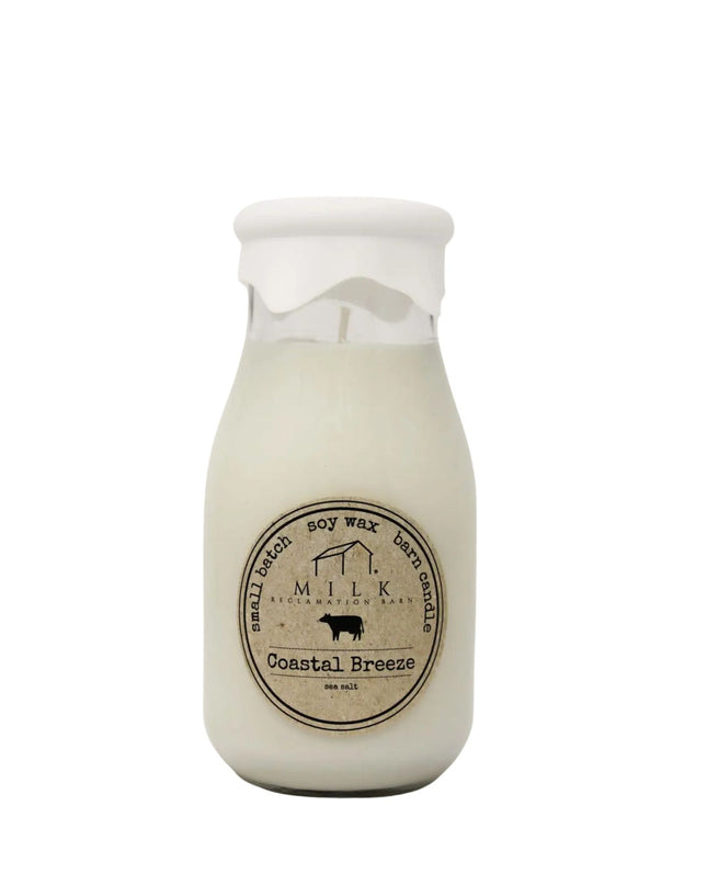Coastal Breeze Milk Bottle Candle