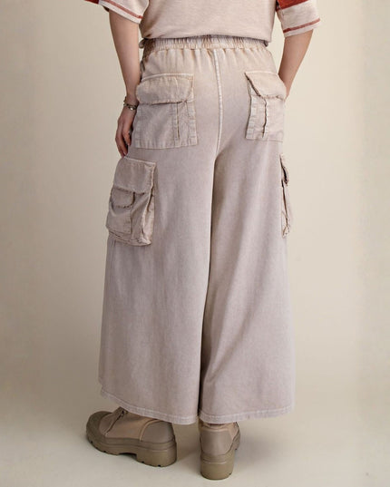 Cargo Pocket Mineral Washed Pants