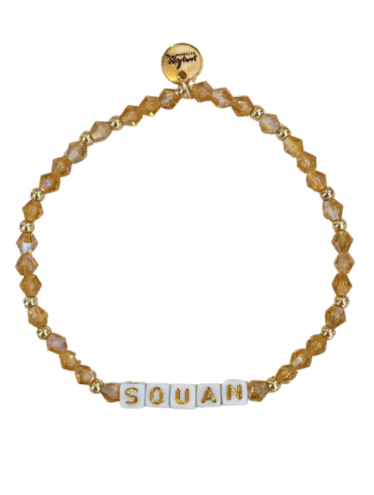 Squan Letter Block Bracelet
