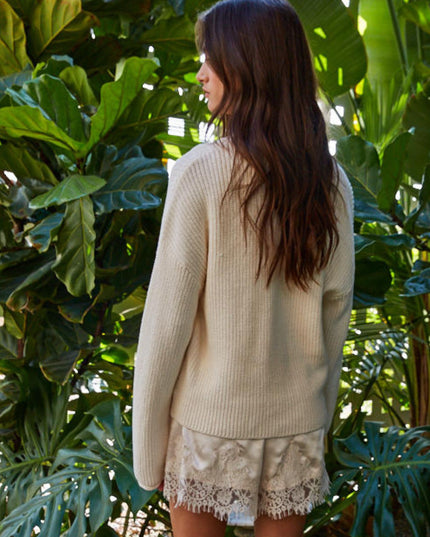 Revel Button Down Ribbed Cardigan Sweater