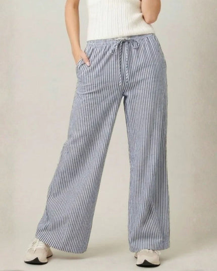 Striped Wide Leg Pants