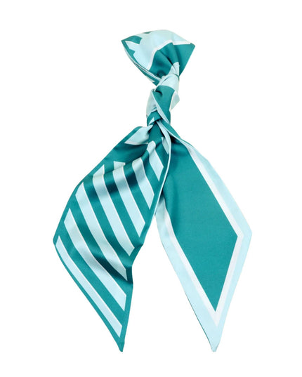 Sicily Stripes Teal Twirl & Tie Scarf