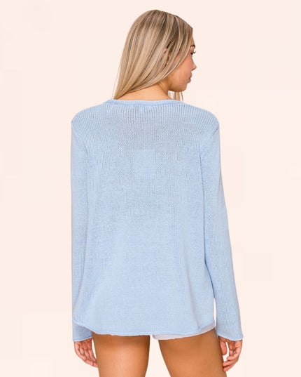Beach Lightweight V Neck Sweater