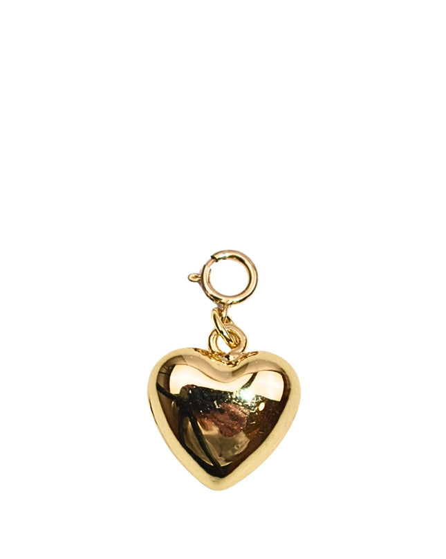 Puffy Heart Gold Charm