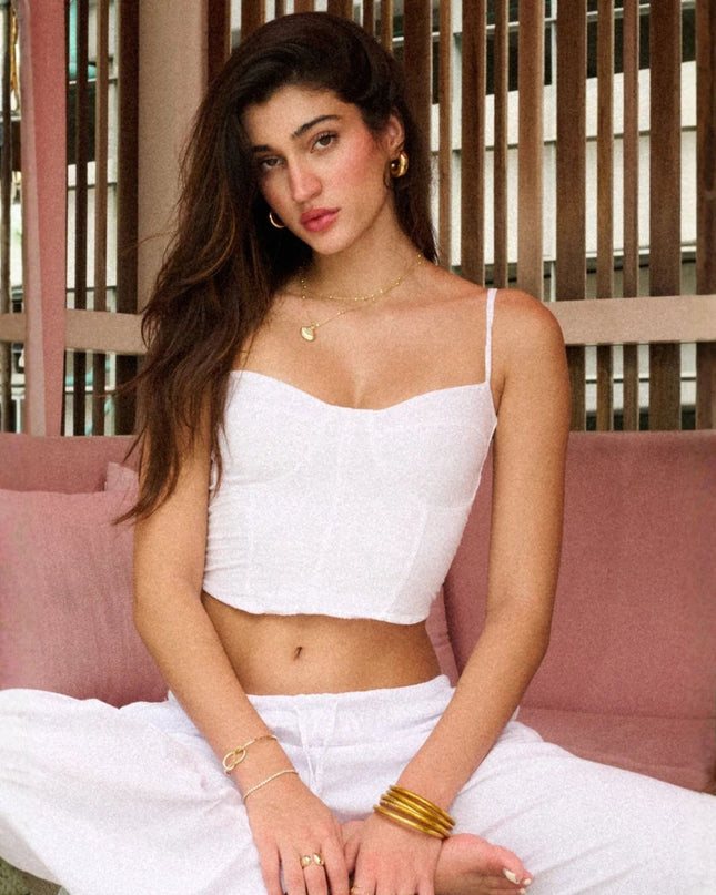 Elise Thin Strap Corset Top
