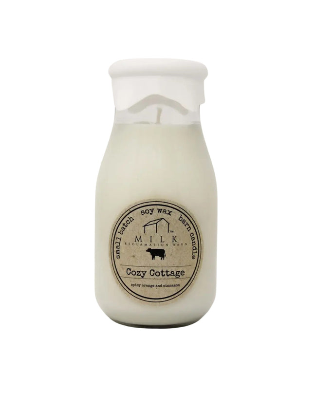 Cozy Cottage Milk Bottle Candle
