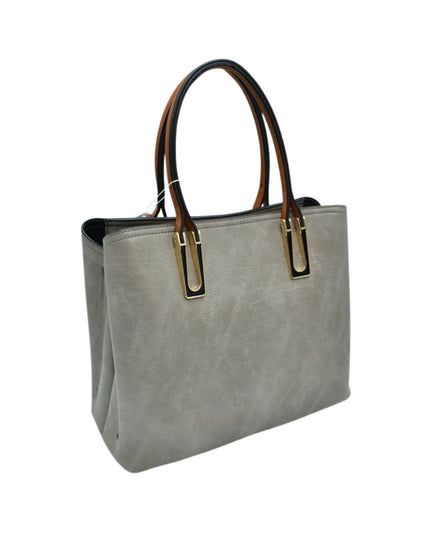 Chestnut Strap Shoulder Bag With Rustic Finish