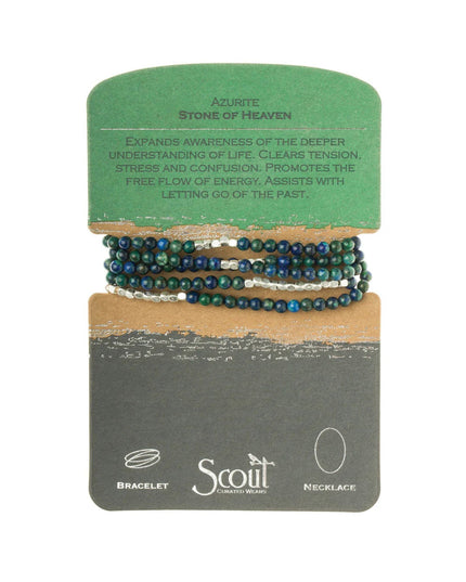 Beaded Stone Wrap Bracelet/Necklace