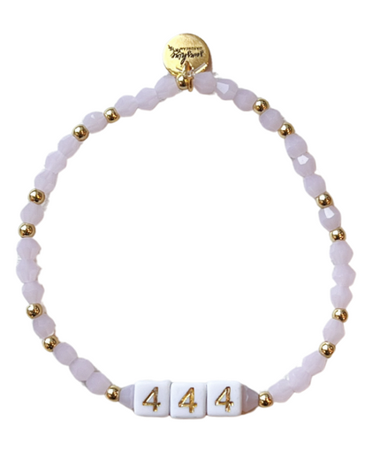 444 Angel Number Block Bracelet
