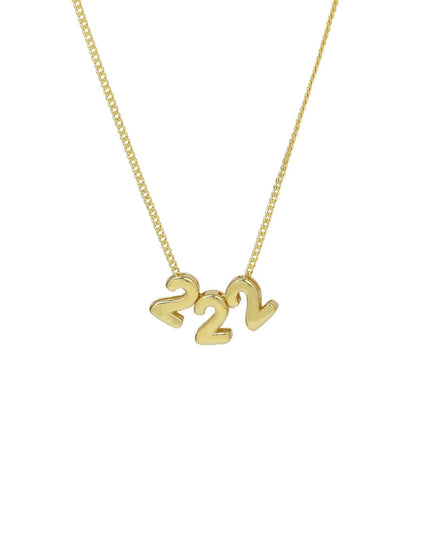 Angel Number Sliding Charm Necklace