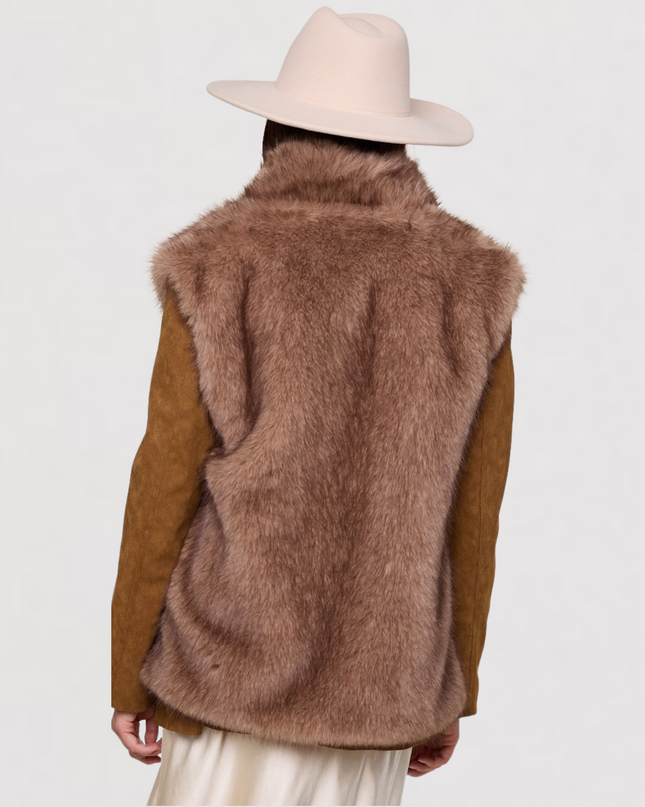 Sleeveless Soft Faux Fur Vest