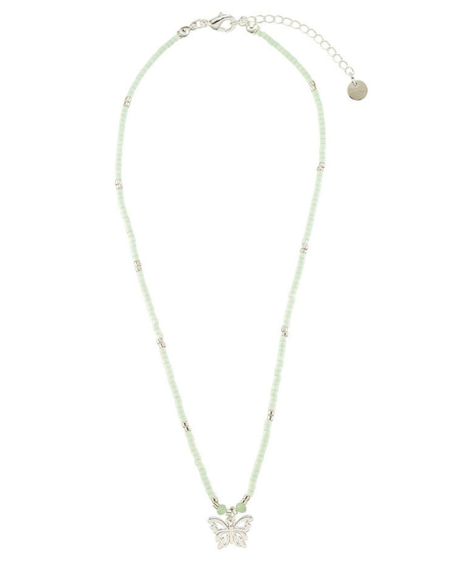 Butterfly Charm Beaded Necklace
