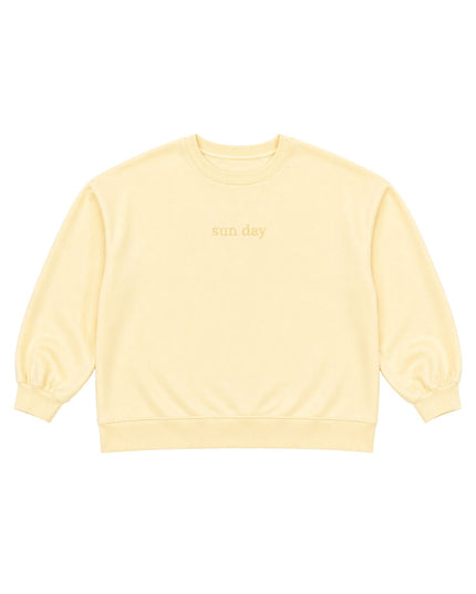 SunDay Tone on Tone Embroidered Crew Neck