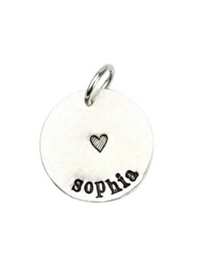 Custom Large Sterling Silver Disc