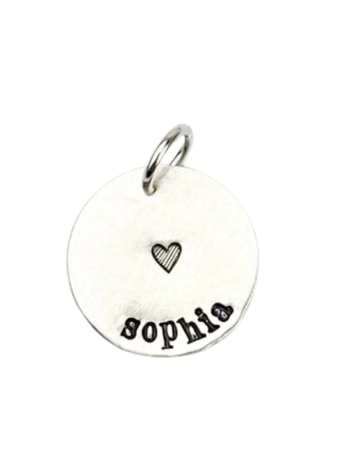 Custom Large Sterling Silver Disc
