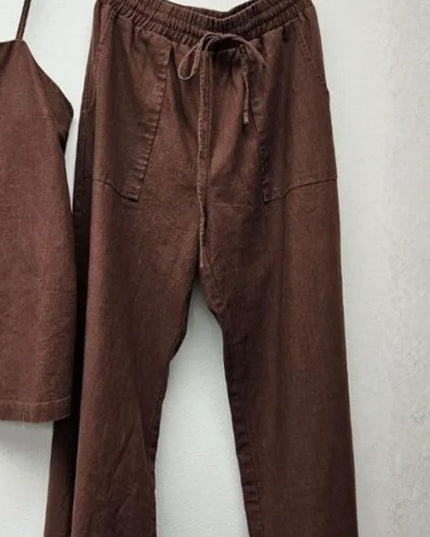 Wide Leg Linen Pants