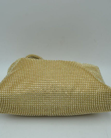 Knot Handle Sparkly Evening Shoulder Bag