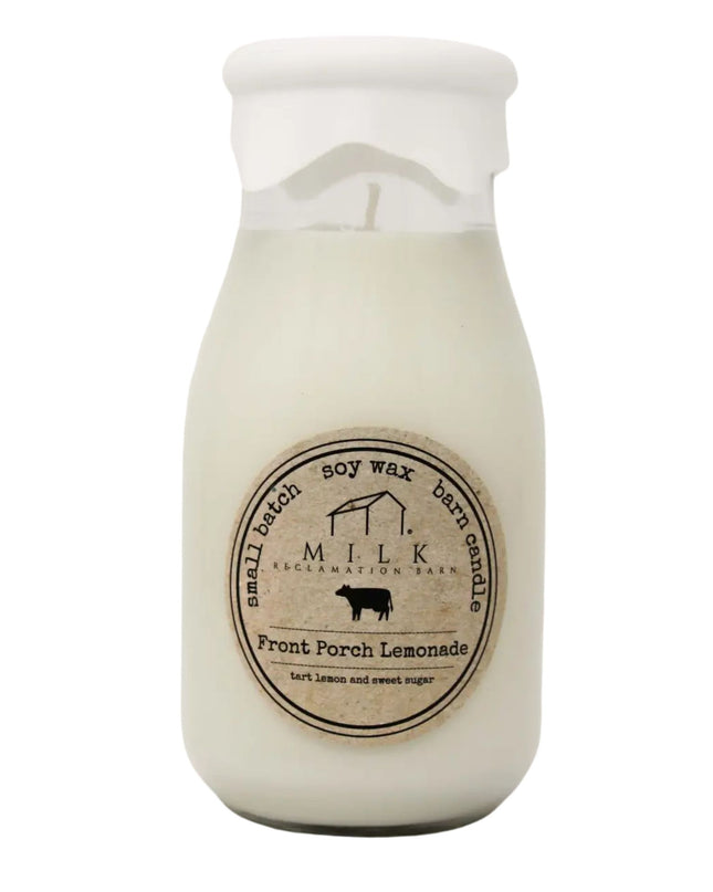 Front Porch Lemonade Milk Bottle Candle