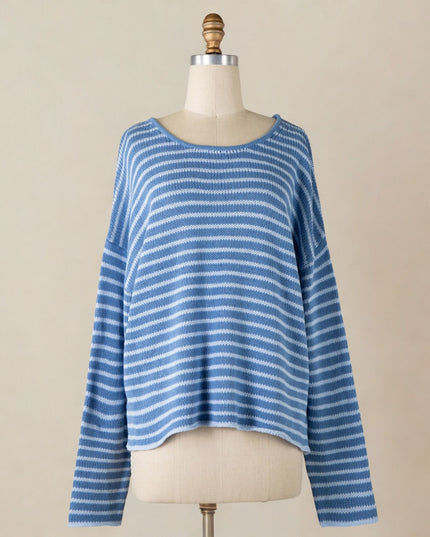 Striped Round Neck Sweater