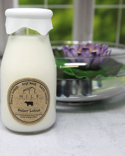 Water Lotus Milk Bottle Candle