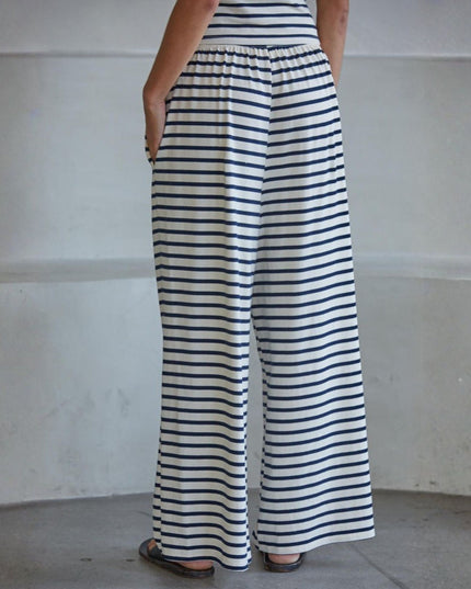 Theo Striped Wide Leg Pants