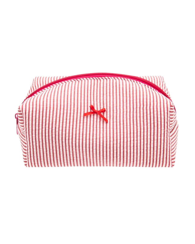 Striped Cosmetic Pouch