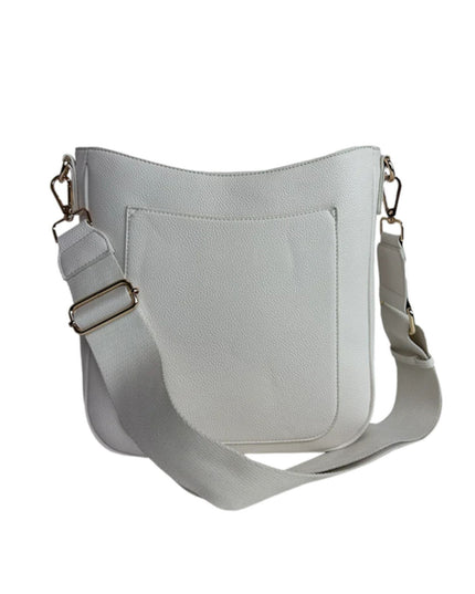 Maxine Vegan Pebble Leather Messenger Bag