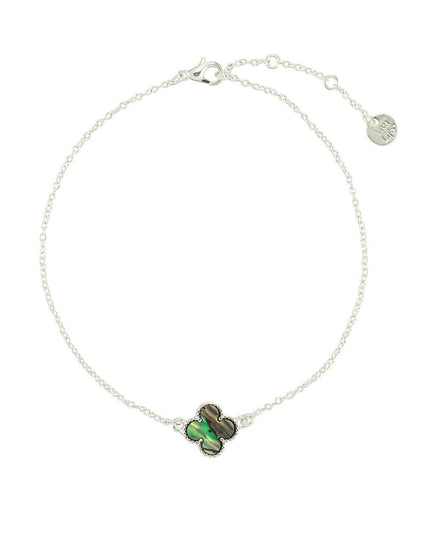 Blue Abalone Clover Anklet