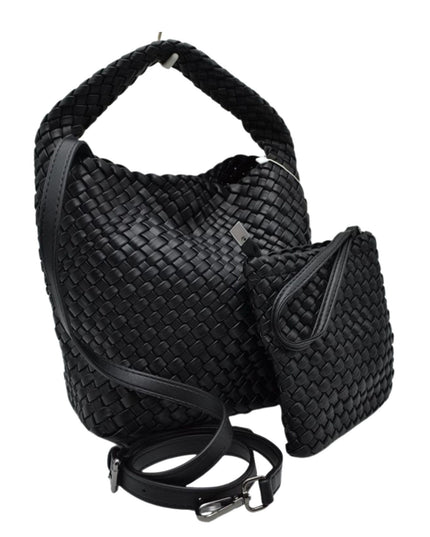 Woven Shoulder Bag & Wristlet