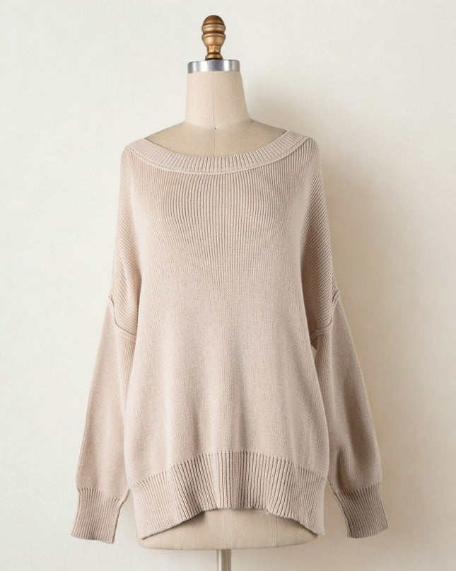 Inside Out Seam Knit Sweater