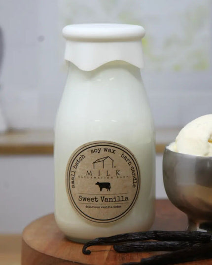 Sweet Vanilla Milk Bottle Candle