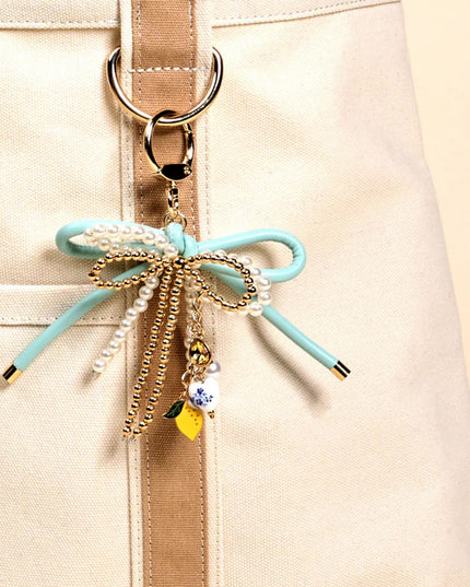Limoncello Love Layered Bows Bag Charm