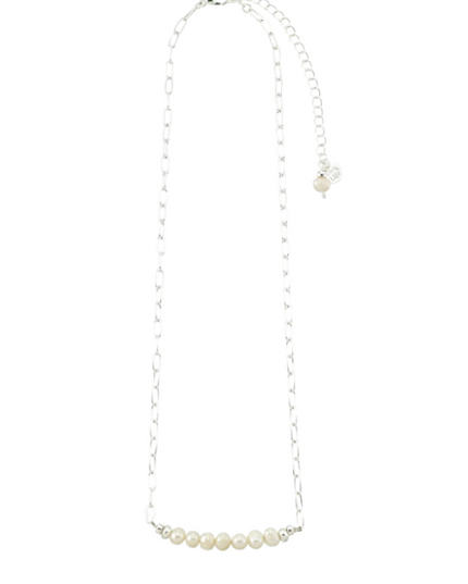 Pearl Paperclip Chain Necklace