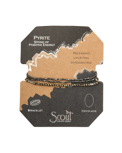 Delicate Stone Wrap Bracelet/Necklace