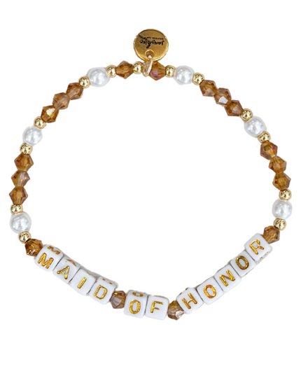 Maid Of Honor Letter Block Bracelet