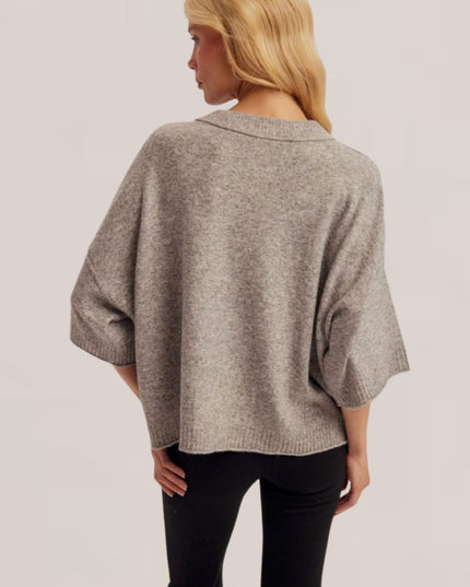 Half Sleeve Boxy Sweater