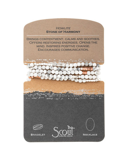 Beaded Stone Wrap Bracelet/Necklace